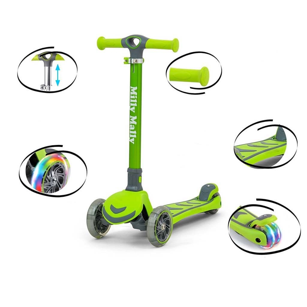Detská kolobežka Milly Mally Scooter Boogie zelená 
