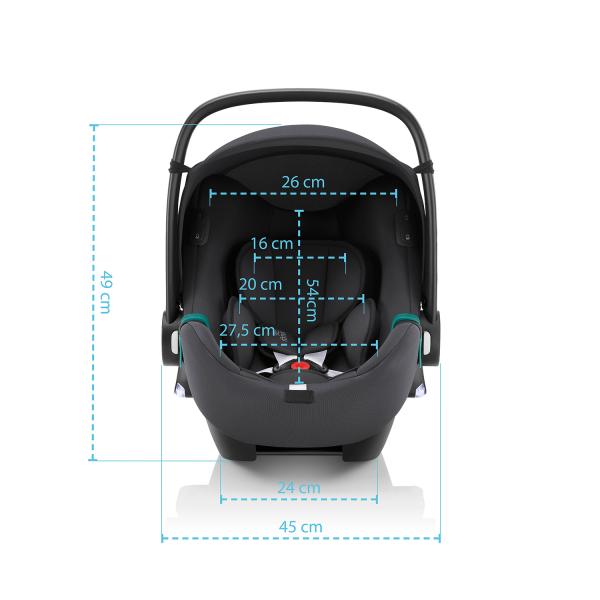 Britax-römer Autosedačka Baby-Safe 3 i-Size 2023, Space Black 
