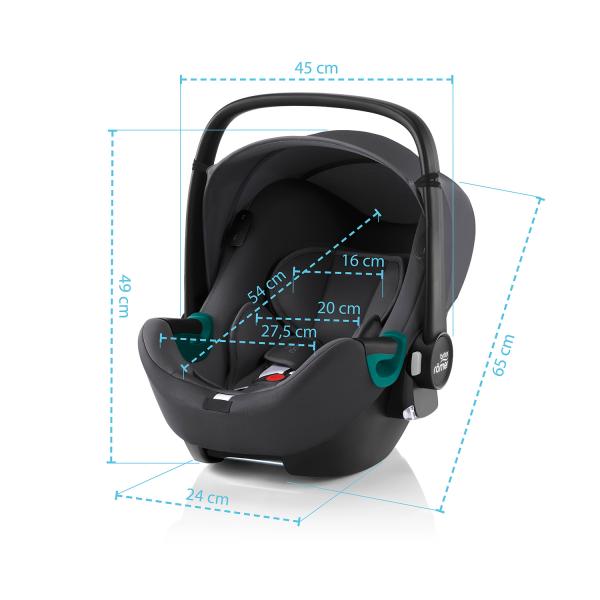 Britax-römer Autosedačka Baby-Safe 3 i-Size 2023, Space Black 