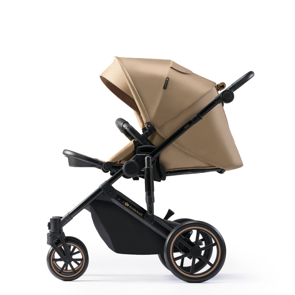 KINDERKRAFT SELECT Kočík kombinovaný 3v1 Prime 2 Sandrose Beige, Premium 