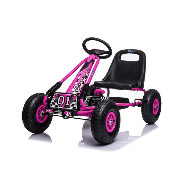 Detská šliapacia motokára Go-kart Baby Mix Razor ružová 