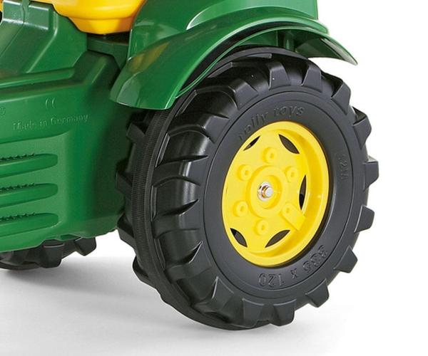 Šliapací traktor nakladač Rolly Toys John Deere Farmtrac zelený 