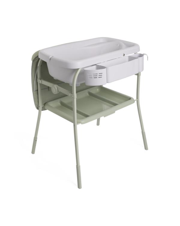 CHICCO Stolík prebaľovací s vaničkou Cuddle & Bubble - Oasis 0m+, do 11kg 