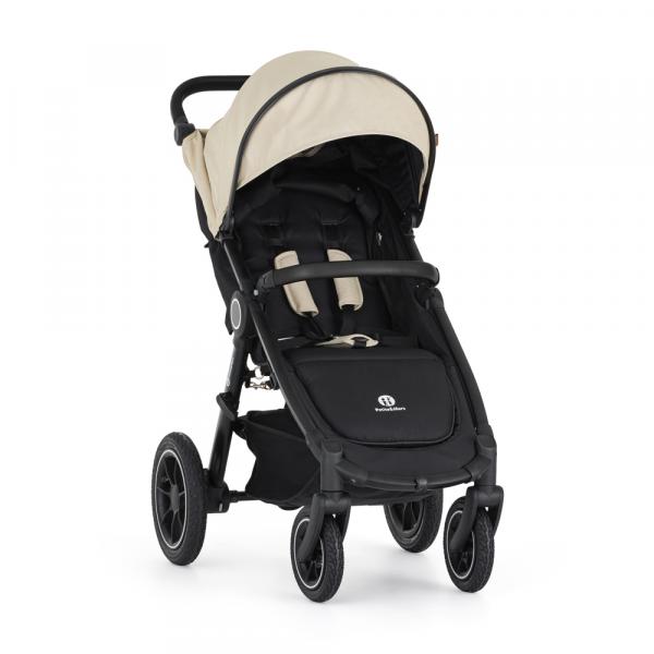 PETITE&MARS Kočík športový Street2 Air Black Sahara Beige + PETITE&MARS fusak Jibot ZADARMO 