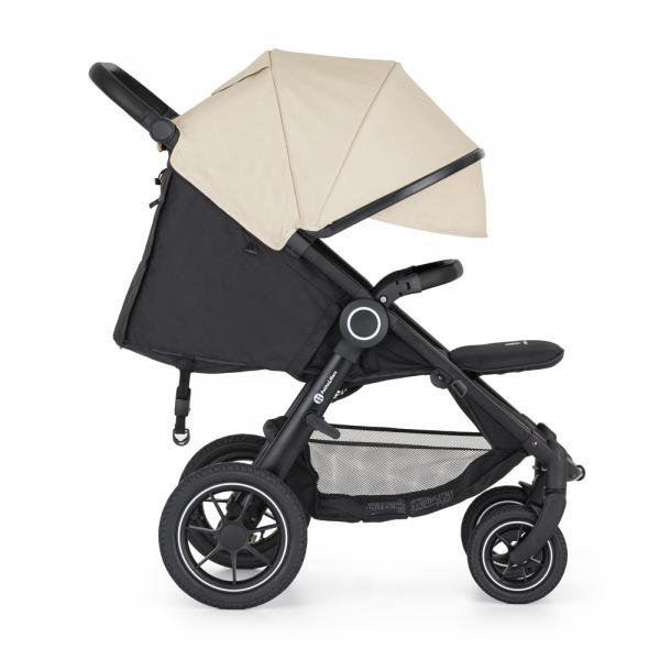 PETITE&MARS Kočík športový Street2 Air Black Sahara Beige + PETITE&MARS fusak Jibot ZADARMO 