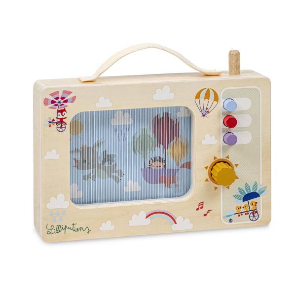 Lilliputiens - drevená hracia skrinka - dráčik Joe 