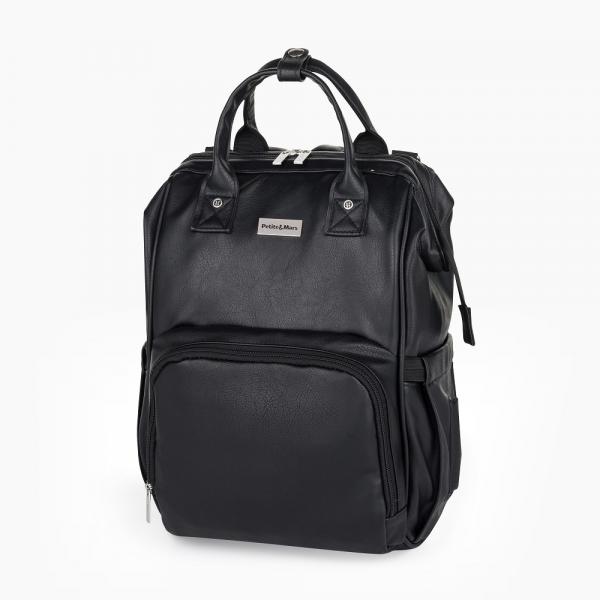 PETITE&MARS Batoh prebaľovací na kočík Jasper Absolute Black 