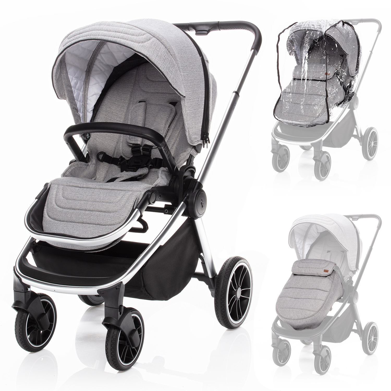 Zopa Športový kočík Move, Silver Grey/Silver 