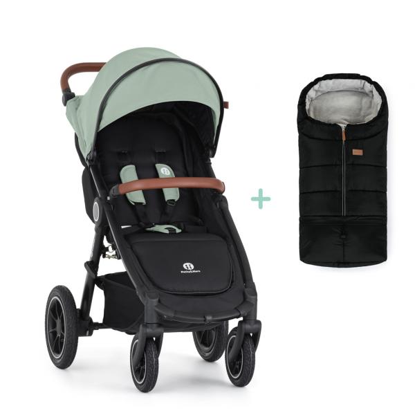 PETITE&MARS Kočík športový Street2 Air Oak Iron Green + PETITE&MARS fusak Jibot ZADARMO 