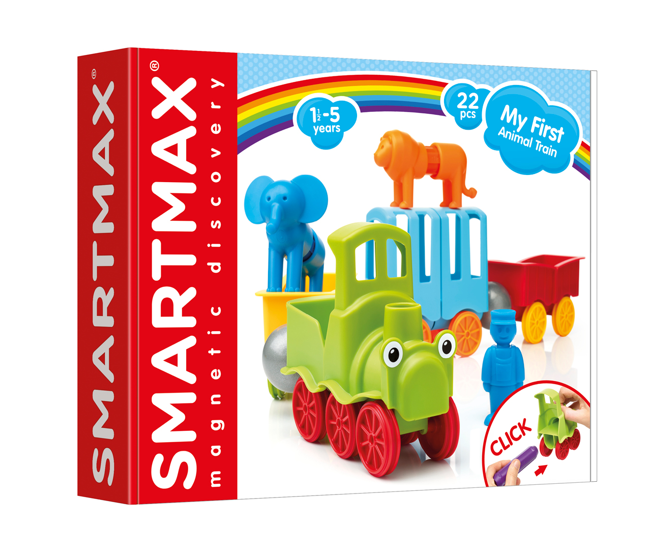 SmartMax - Môj prvý vláčik so zvieratkami - 22 ks 