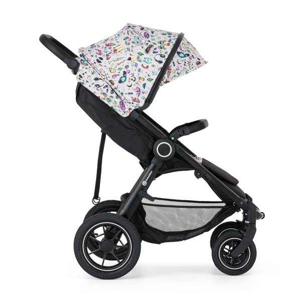 PETITE&MARS Kočík športový Street2 Air Black Limited 100 Tattoo 