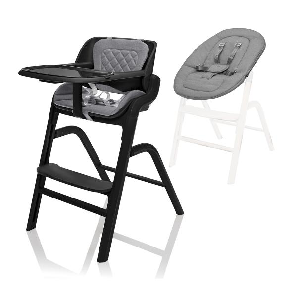 Set stolička Inpira + novorodenecký set, Berry Black 