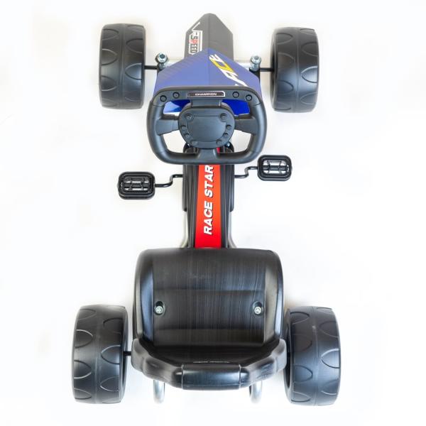 Detská šliapacia motokára Go-kart Baby Mix Speedy modrá 