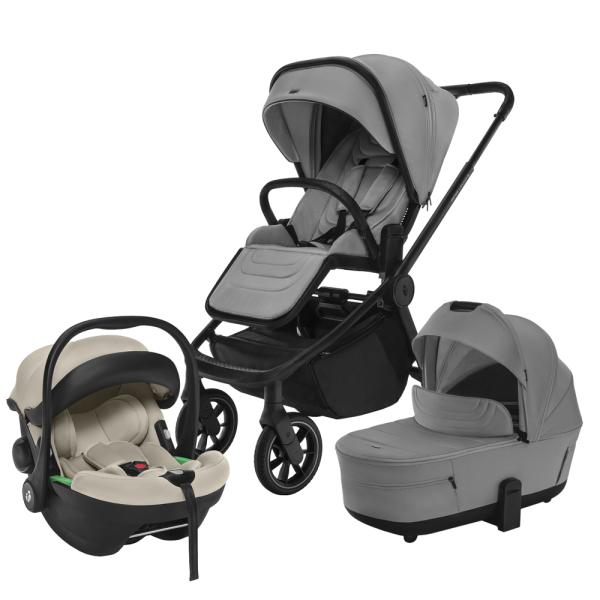 Set kočík Move Cross 5 + hlboká korba Move XL 5 + autosedačka XM podľa vlastného výberu, Shade Grey 