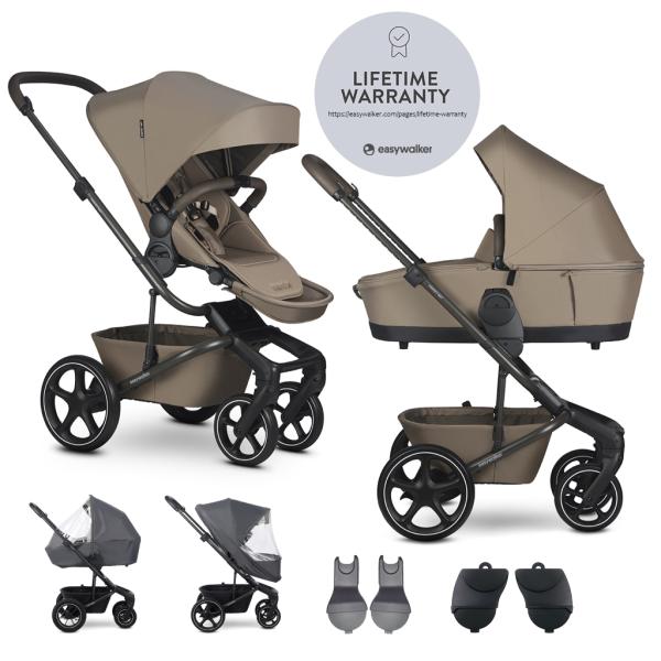 EASYWALKER Set XL kočík kombinovaný Harvey NXT s príslušenstvom Mocha Brown 