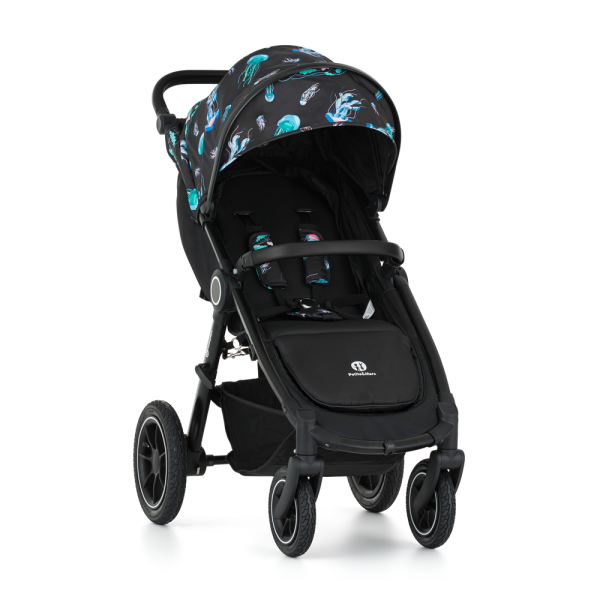 PETITE&MARS Kočík športový Street2 Air Black Limited 100 Jellyfish 
