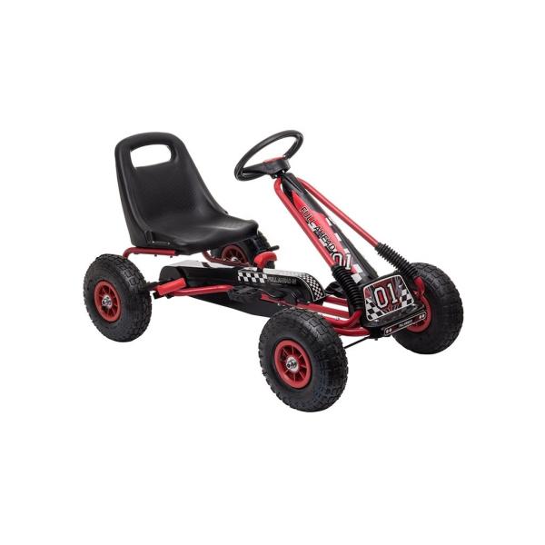 Detská šliapacia motokára Go-kart Baby Mix Razor červená 