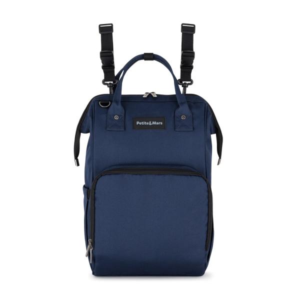 PETITE&MARS Batoh prebaľovací na kočík Jack série Catchthemoment Dark Blue 