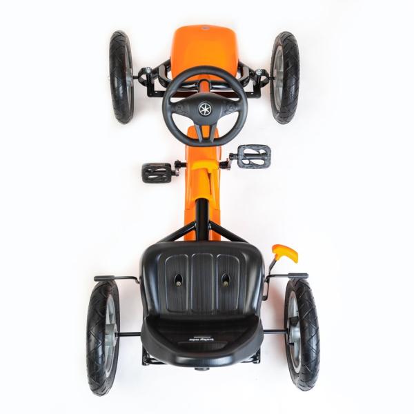 Detská šliapacia motokára Go-kart Baby Mix Buggy biela 