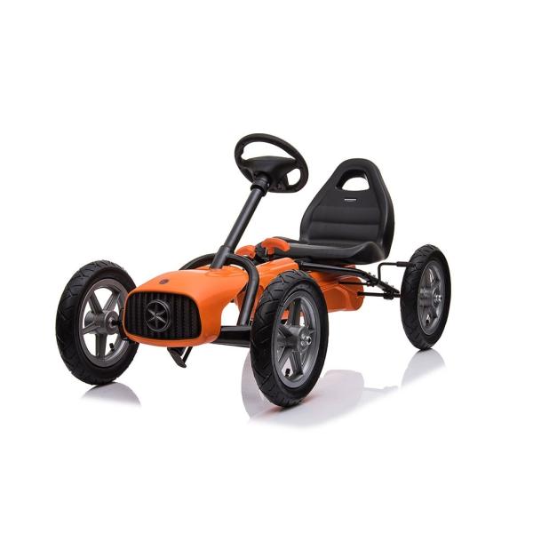 Detská šliapacia motokára Go-kart Baby Mix Buggy oranžová 