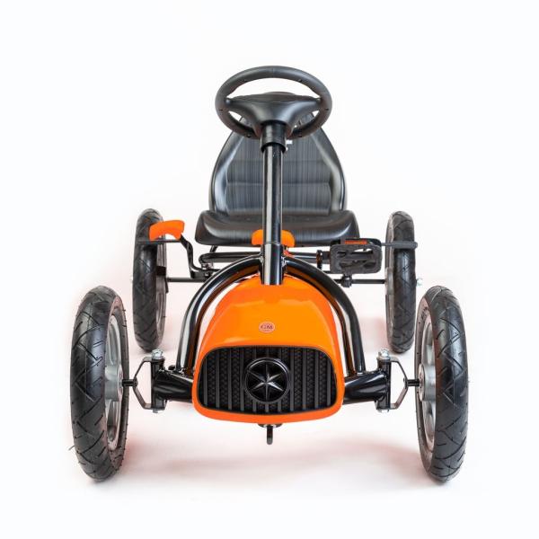 Detská šliapacia motokára Go-kart Baby Mix Buggy oranžová 