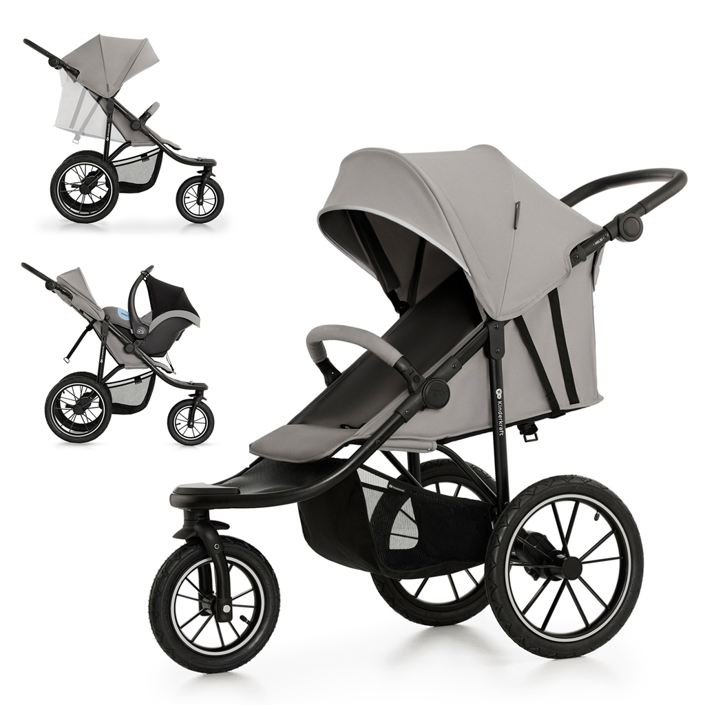 KINDERKRAFT Kočík športový a na behanie Helsi2 Grey 
