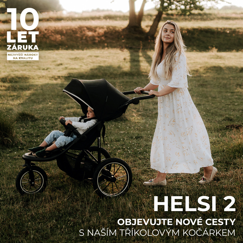 KINDERKRAFT Kočík športový a na behanie Helsi2 Grey 