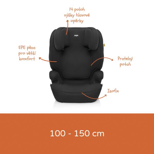 Autosedačka Beta i-Size isofix, Grey 