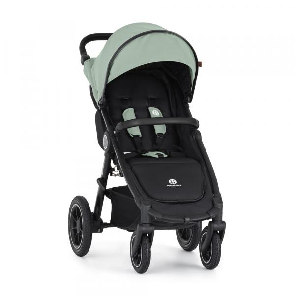 PETITE&MARS Kočík športový Street2 Air Black Iron Green + PETITE&MARS fusak Jibot ZADARMO 