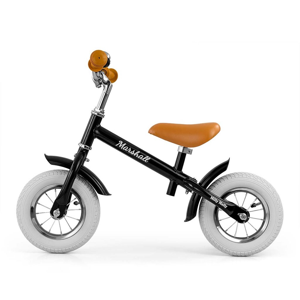 Detské odrážadlo bicykel Milly Mally Marshall Air Black 
