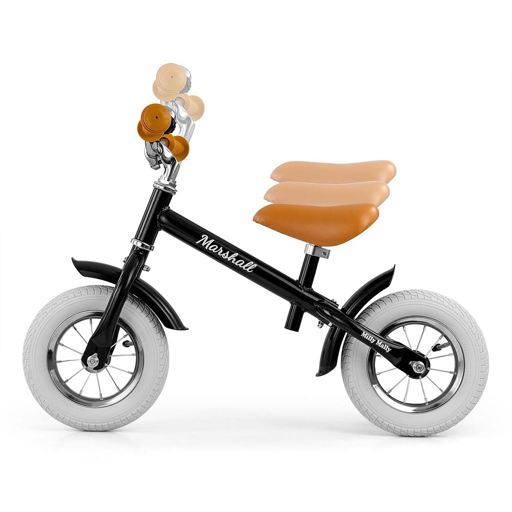 Detské odrážadlo bicykel Milly Mally Marshall Air Black 