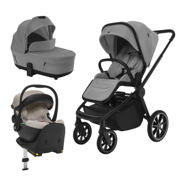 Set kočík Move Cross 5 + hlboká korba Move XL 5 + autosedačka XM podľa vlastného výberu + báza, Shade Grey 
