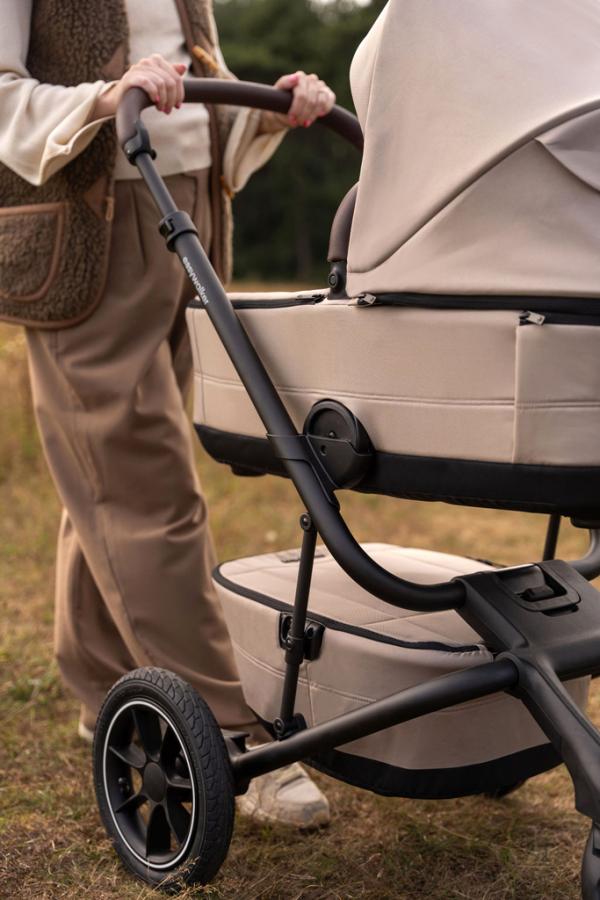 EASYWALKER Kočík kombinovaný Jimmey Explore Pearl Taupe AIR + KIDDY Evoluna i-size 2 + Základňa 