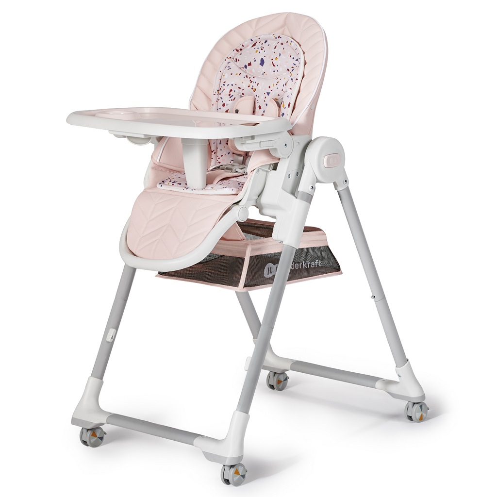 KINDERKRAFT SELECT Stolička jedálenská Lastree Pink, Premium 