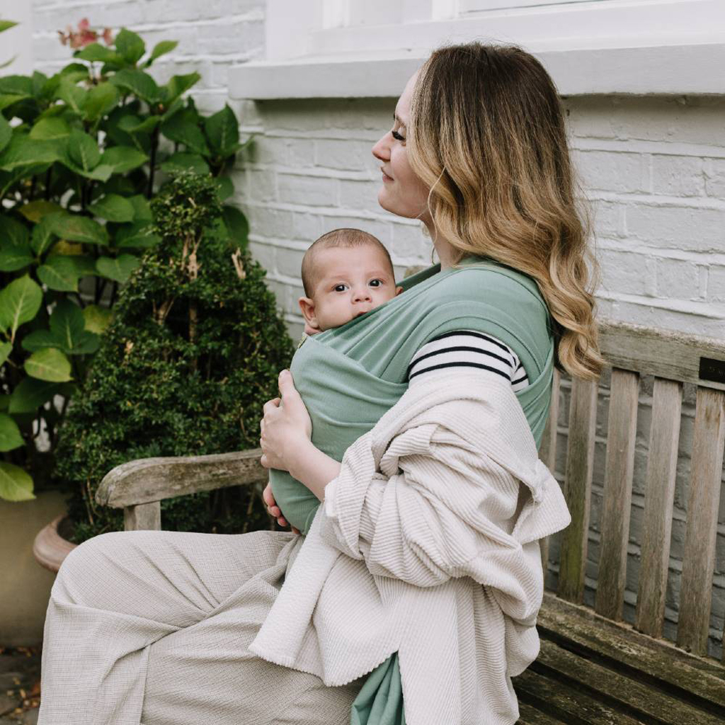BOBA Nosič detí / šatka Wrap - Sage Green 