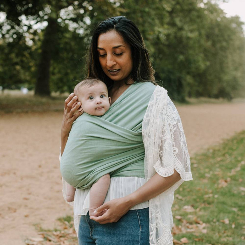BOBA Nosič detí / šatka Wrap - Sage Green 
