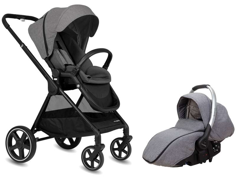 CASUALPLAY - Set športový kočík Optim, autosedačka Sono 0+ 0-13 kg- artic grey