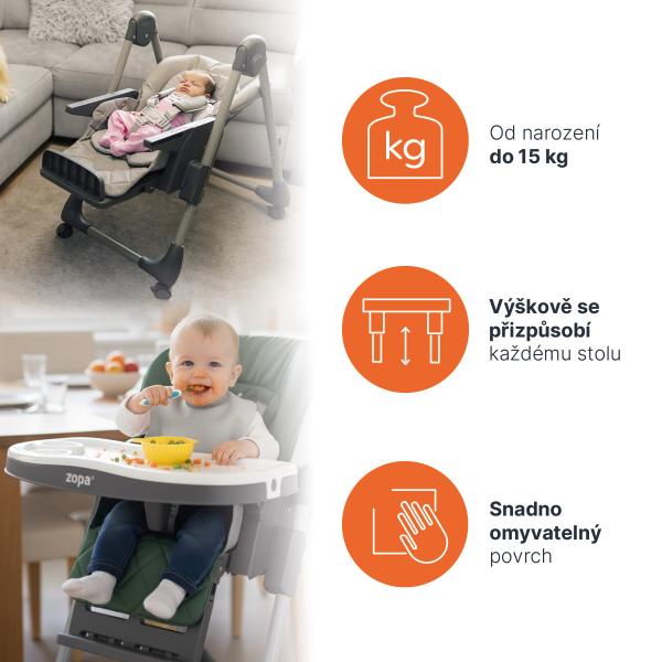 Jídelná stolička Monti 2, Diamond Green 