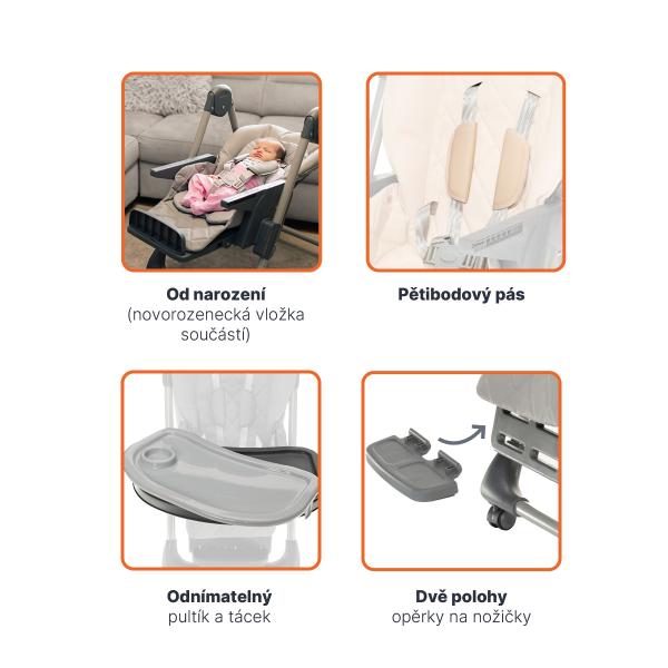 Jídelná stolička Monti 2, Diamond Green 