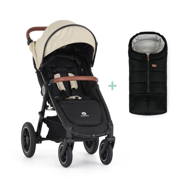 PETITE&MARS Kočík športový Street2 Air Oak Sahara Beige + PETITE&MARS fusak Jibot ZADARMO 