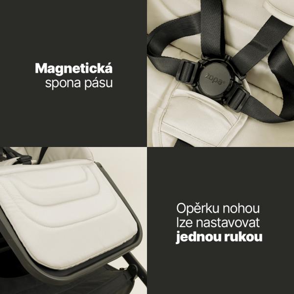 Set kočík Move Cross 5 + hlboká korba Move XL 5 + autosedačka XM podľa vlastného výberu + báza, Rocky Green 