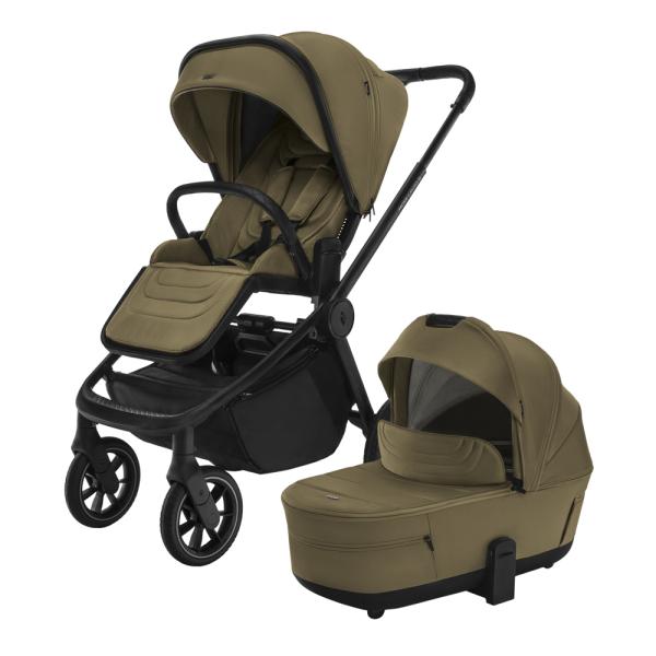 Set športový kočík Move Cross 5 + hlboká korba XL 5 + adaptéry, Toffee Brown 