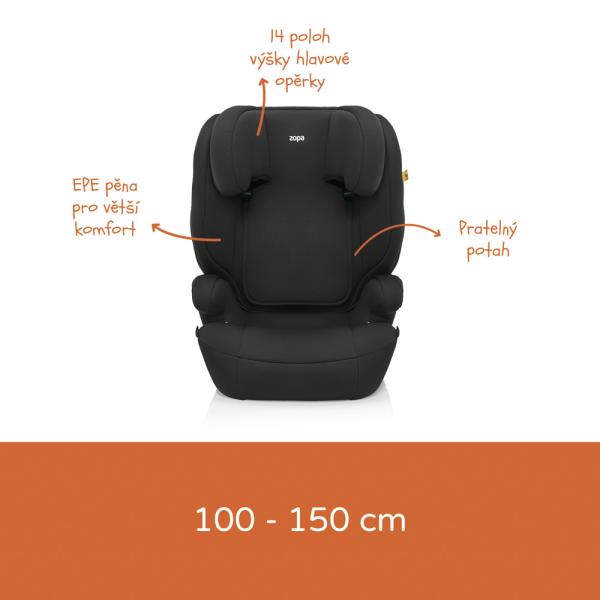 Autosedačka Beta i-Size, Black 