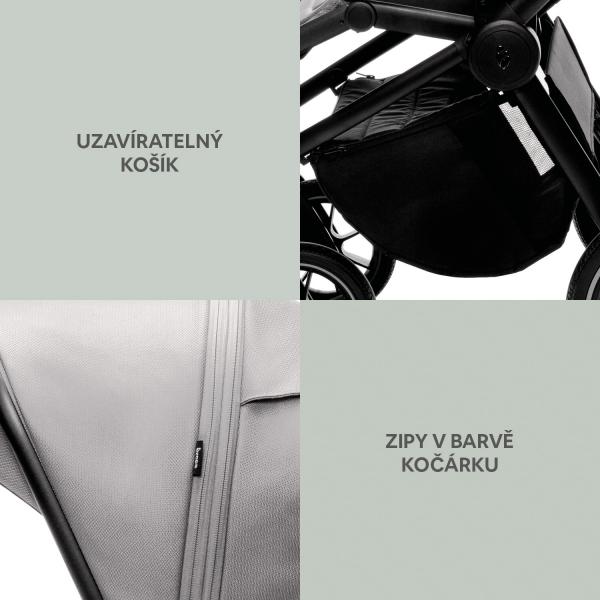 Zopa Set Športový kočík Move Cross 3 + korba XL 3 + adaptéry, All Black 