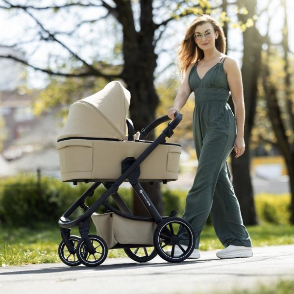 PETITE&MARS Kočík kombinovaný ICON 2v1 Mocha Beige XXL AIR + CYBEX Aton B2 i-Size + základňa 