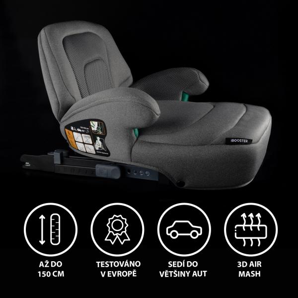 Autosedačka iBooster i-Size, Boss Grey 