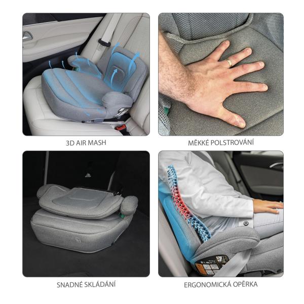 Autosedačka iBooster i-Size, Boss Grey 