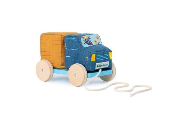 Lilliputiens - ťahacie nákladné autíčko - oslík Ignác 