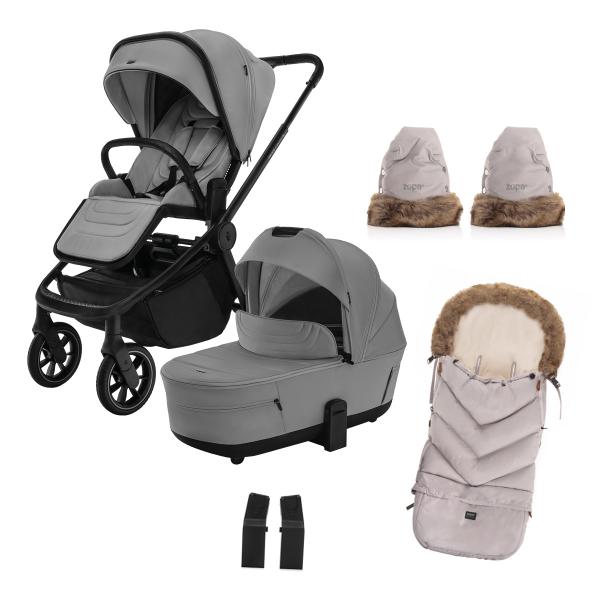 Sada Move Cross 5 + hlboká korba Move XL 5 + darčeky, Shade Grey 