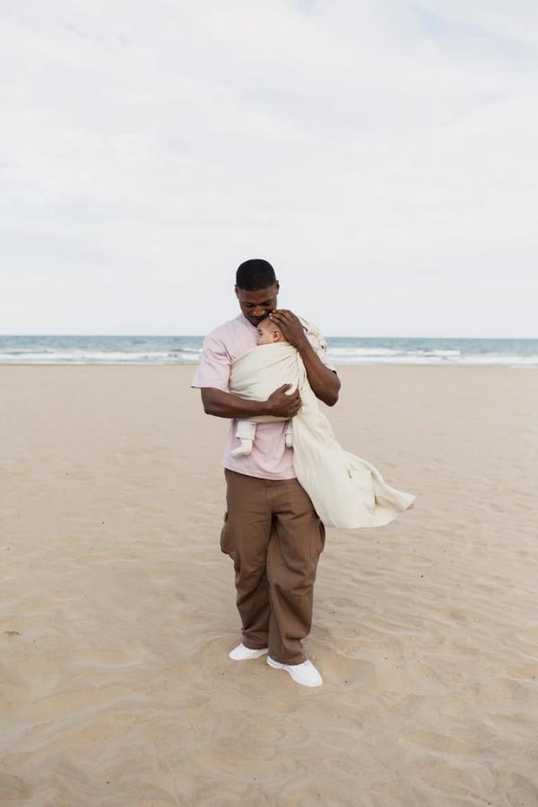 BOBA Nosič detí / šatka Ring Wrap - Pampas 